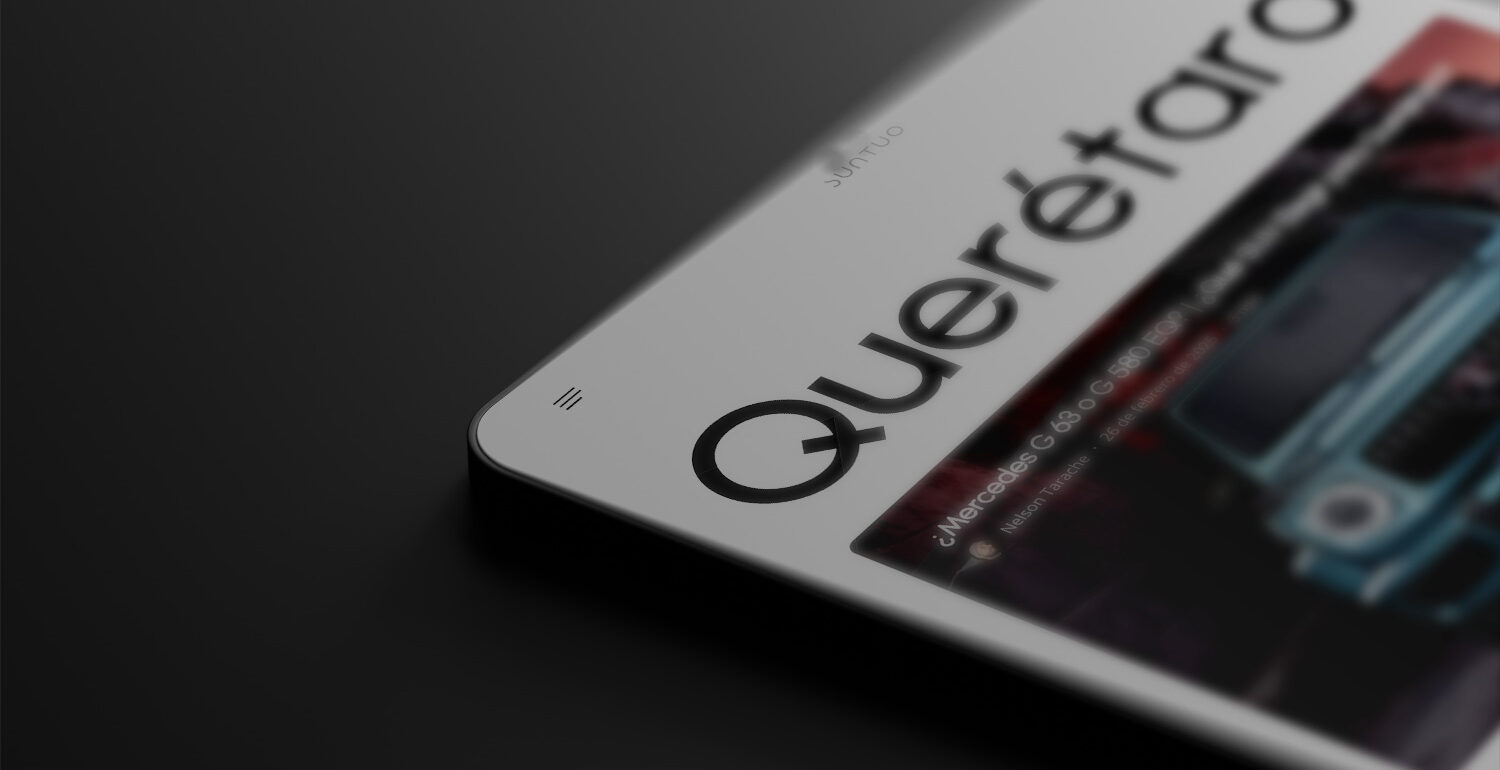 iphone 17 con imagen de página de inicio de SUNTUO-Guía de Lujo Curada de Querétaro-Juriquilla-el-Campanario